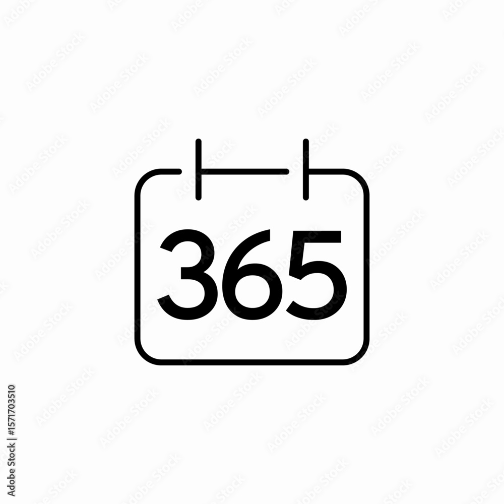 annual calendar year icon sign vector annual calendar year icon sign vector