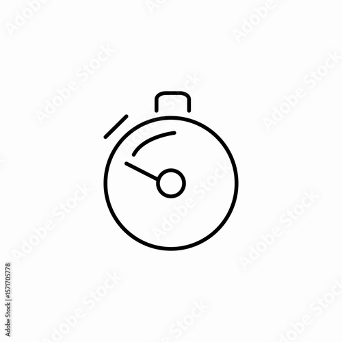 stopwatch timer measurement icon sign vector