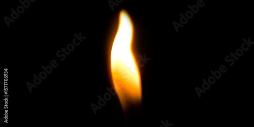 Candle Light Stock Image In Black Background