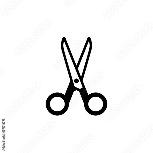 Cutting through challenges a bold declaration of creativity snipping away obstacles on a clean white