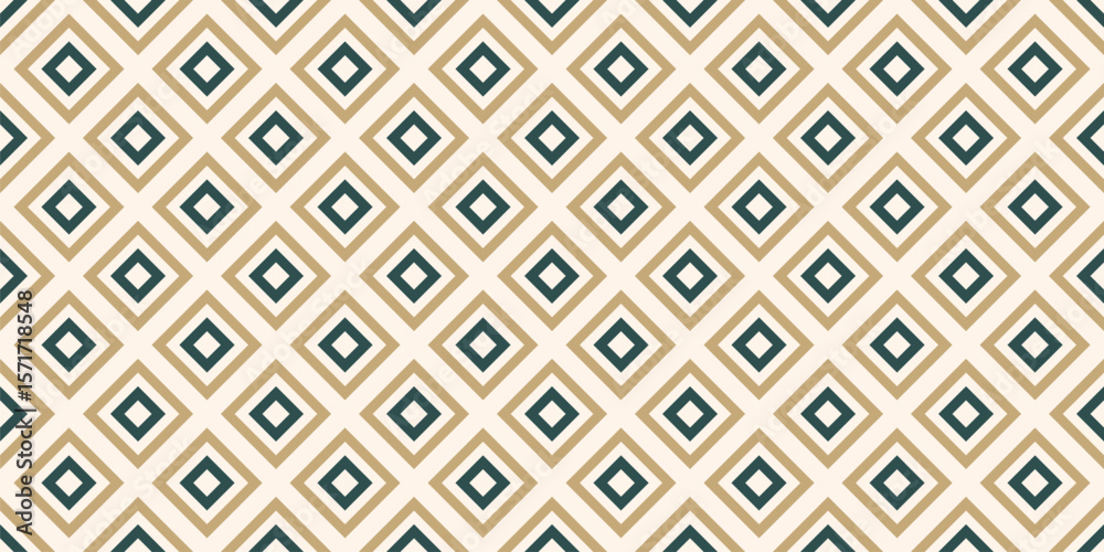 Fotografie Vector geometric seamless pattern with squares, rhombuses, modular grid