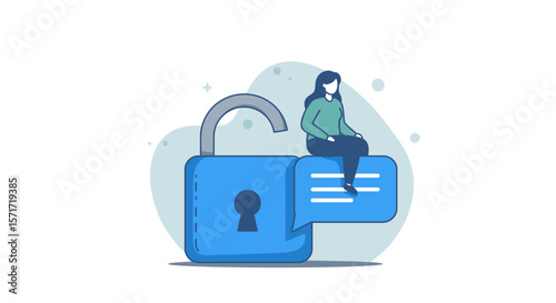 Unlocking Secure Communication Illustration of Secure Messaging