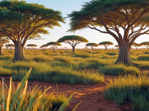 Landschaft in der Savanne
