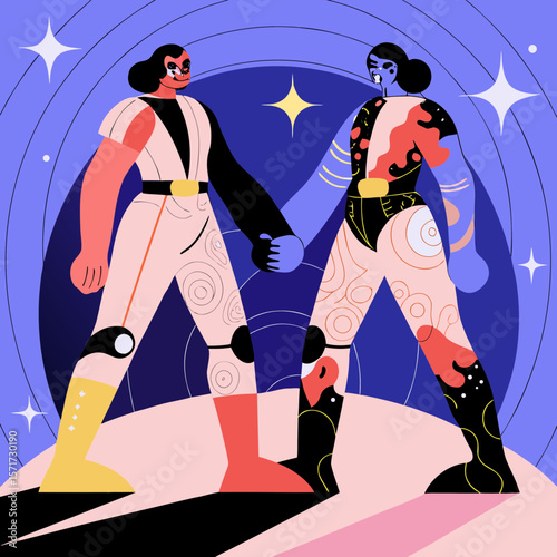 dancing girls in the nightclub