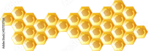 Golden Honeycomb Pattern