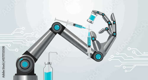 Robotic Automation In Medical Field Injection Vial Handling System Concept