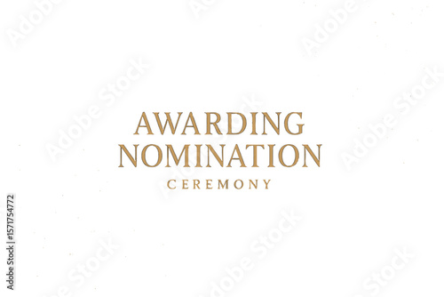 Awarding the nomination ceremony features a luxury black wavy background adorned with golden glitter sparkles, presented in vector format