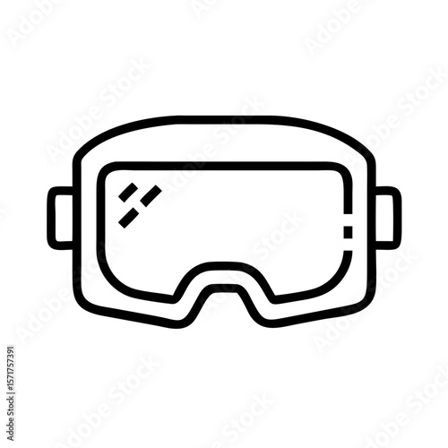 VR headset with abstract interface overlay