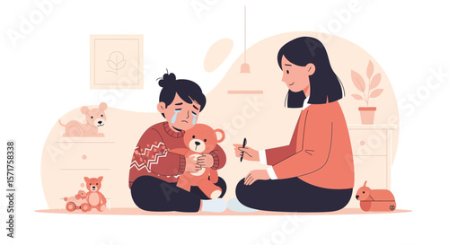 Childhood Emotional Expression During Conversation With an Adult in a Supportive Setting
