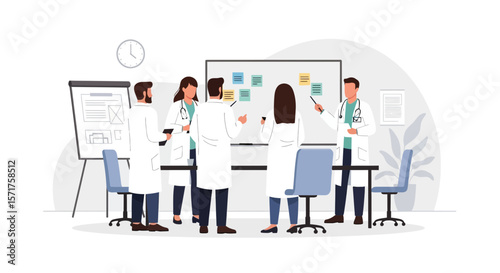 Medical Team Strategizing During A Meeting To Improve Healthcare Solutions