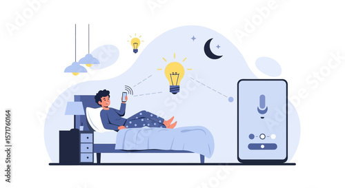 Controlling Home Automation With Smart Phone From Bed At Night