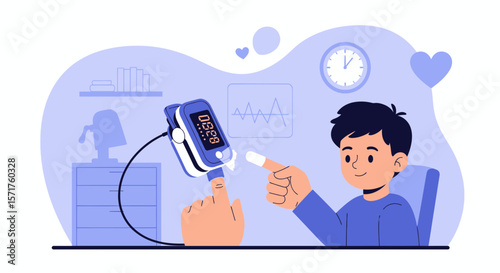 Monitoring Oxygen Saturation And Heart Rate Through Finger Pulse Oximeter At Home