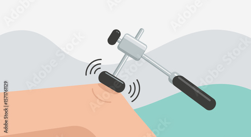 Neurological Examination Using Reflex Hammer For Health Assessment And Diagnostic Tool