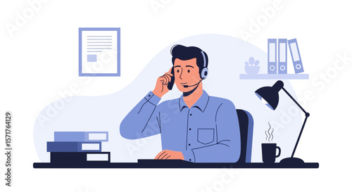 Dedicated Customer Service Representative Providing Technical Assistance Professionally