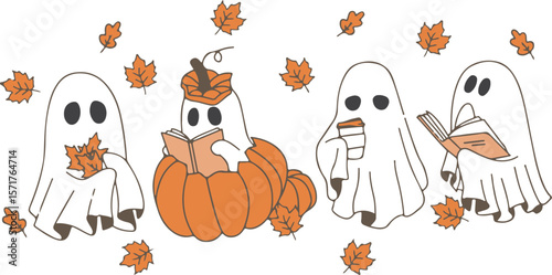 Bookish Halloween Svg