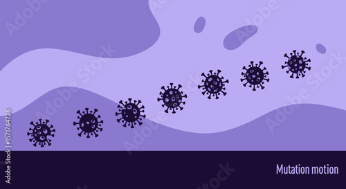 Viral Progression Illustrating Infectious Disease Spread And Mutation Dynamics