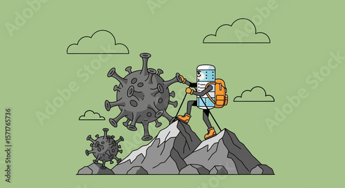 Overcoming Adversity A Robot Hiking To Overcome Coronavirus Mountain Peak Challenges