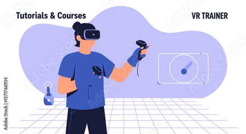 Person Experience Immersive Virtual Reality Training For Education and Learning