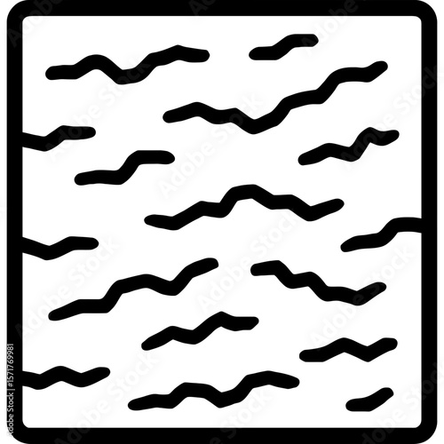 Rough texture outline icon vector