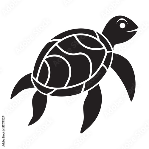 turtle sea icon vector art