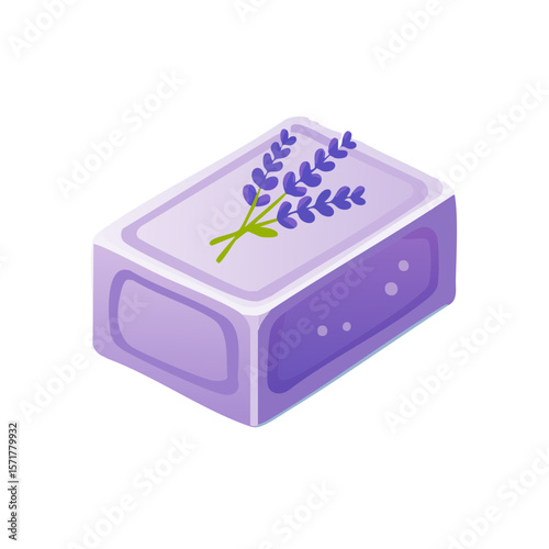 Lavender Soap Icon Isolated on a Transparent Background