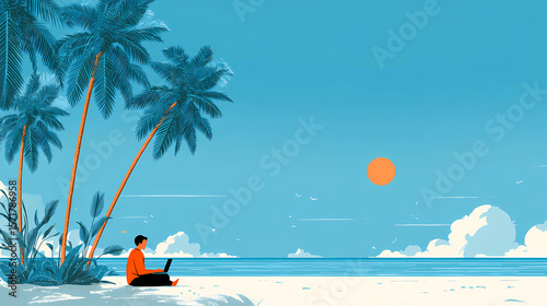 Laptop and Palm Trees: The Ultimate Remote Work Setup