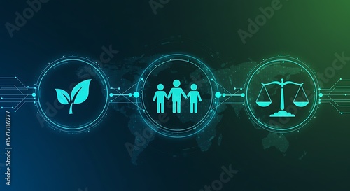 Environmental social justice concept with global connections environmentalism sustainability