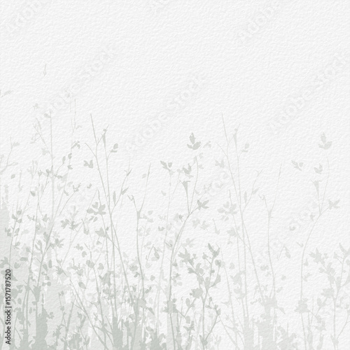 Delicate watercolor botanical digital paper floral background in soft basic nude beige tones