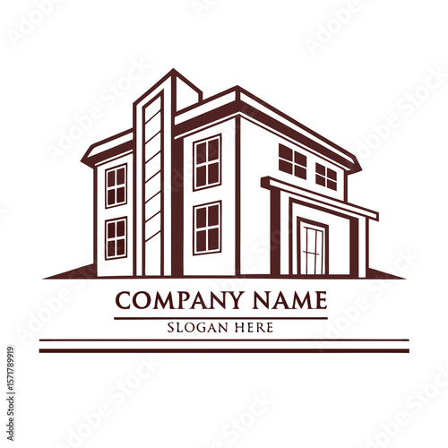 Modern home logo design