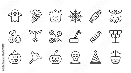 Halloween Outline Icons