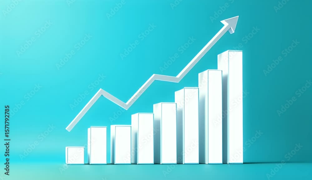 Snow white bars plunge neon green grid while thin trend line dives sharply south illustrating economic downturn eye catching minimalist style endlessly loopable K graphic equips newsrooms finance