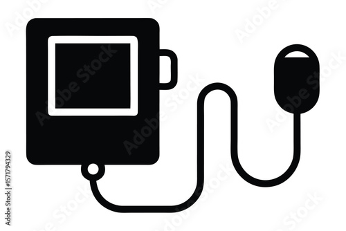 blood pressure monitor vector icon