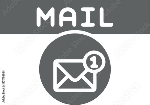 Set of mail envelope icon in linear style. Closed envelope, opened letter,  email. Editable E-mail icon, sign of an incoming unopened message. Vector illustration