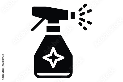 disinfectant spray vector icon