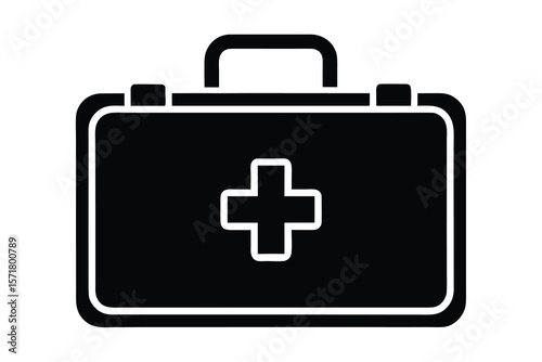 first aid kit vector icon
