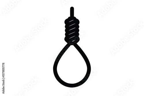 noose hanging vector icon