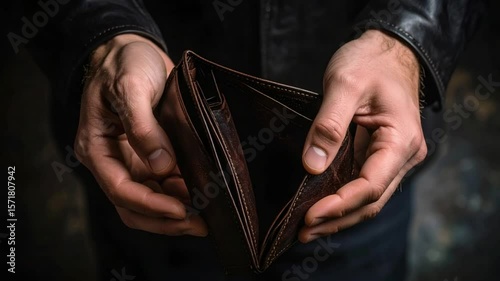 Empty wallet held in hands