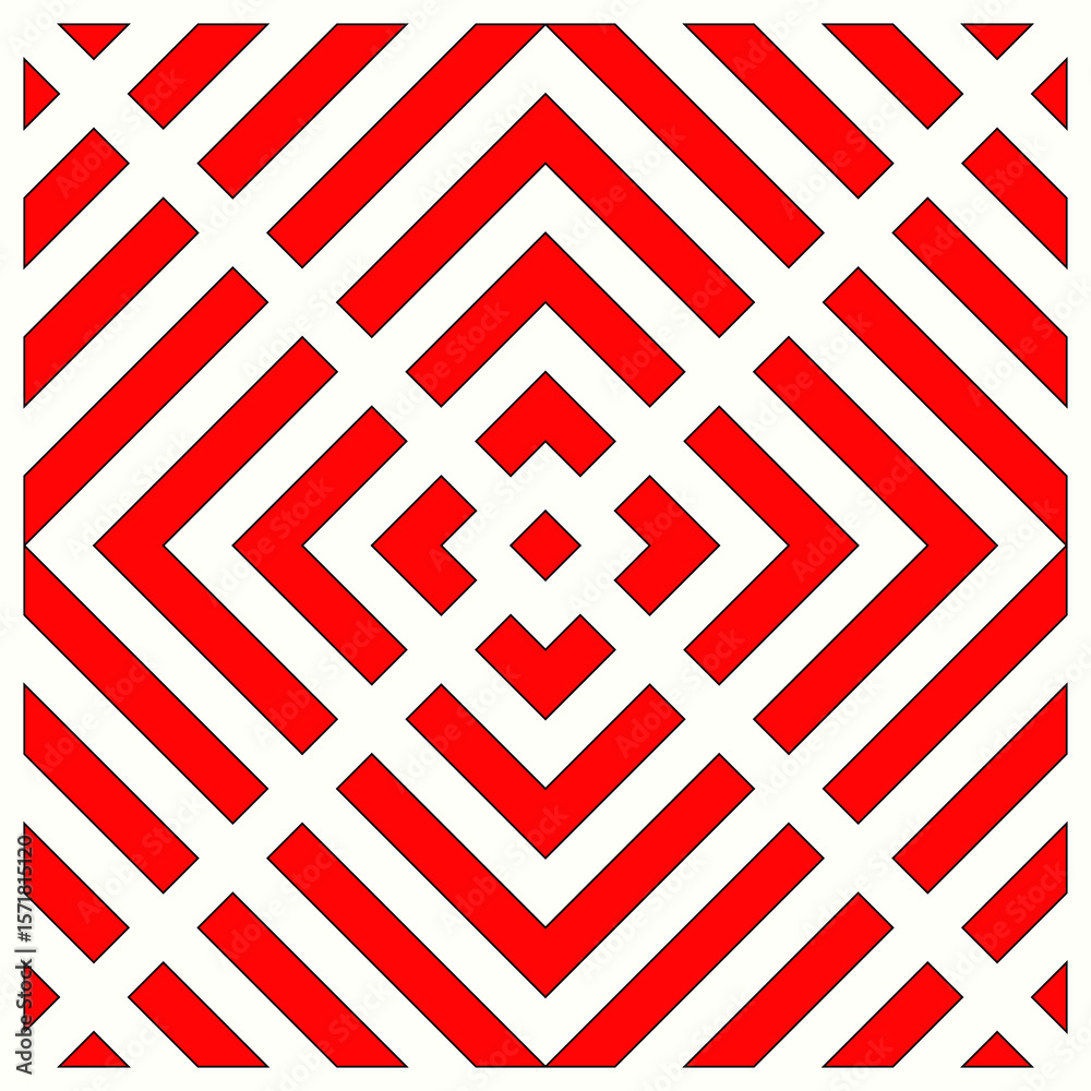 Obraz premium Repeated chevrons, diamonds, angle brackets, curves pattern background. Embroidery ornament. Geometric image. Ancient mosaic motif backdrop. Ethnic digital paper, textile print. Seamless vector