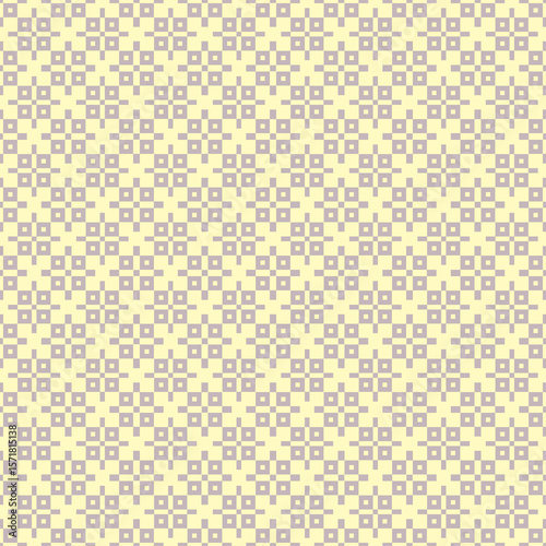 Checks wallpaper. Seamless geometric pattern. Squares background. Polygons ornament. Geometrical motif. Digital paper. Textile print. Web design. Vector art
