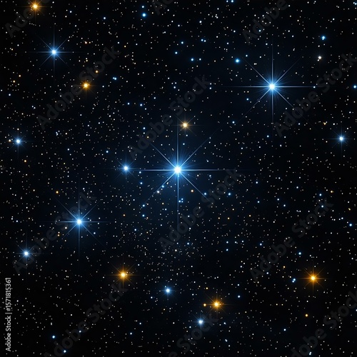 A stunning view of the night sky filled with bright stars and cosmic beauty, perfect for astronomy enthusiasts and space lovers alike.