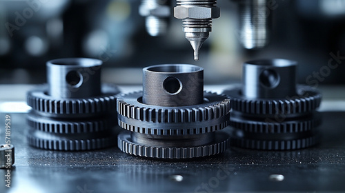 nuts and bolts on white background