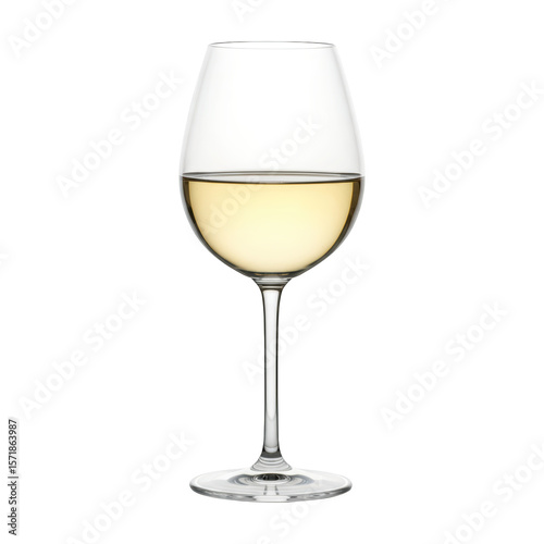 A delicate glass of crisp golden white wine elegantly displayed against a clean black background showcasing its clarity and inviting color