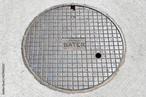 Water access manhole. Manhole made in Mexico.