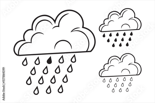 cloud sky icon silhouette vector