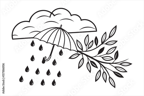 cloud sky icon silhouette vector