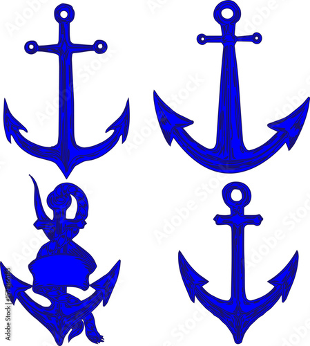 anchor on white background