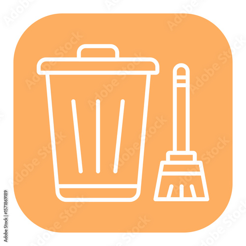 Garbage Cleaning Icon