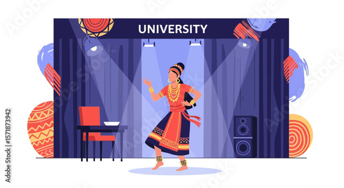 Enchanting Cultural Expression A University Celebration Through Dance Performance