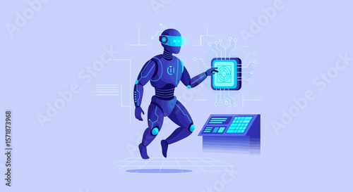 Advanced Automation Concept With Robot Engineering Digital Technology And Future Application