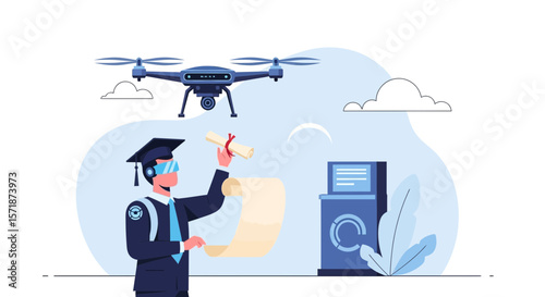 Advancing Education Drone Technology Enhancing Learning And Graduation Ceremony